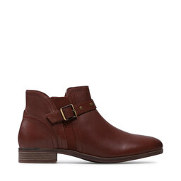 

Ботильйони Clarks Trish Strap 261636144 Dark Tan Leather, Коричневий
