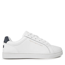 Tommy Hilfiger Laisvalaikio batai Tommy Hilfiger Essential Cupsole Sneaker FW0FW07687 Balta