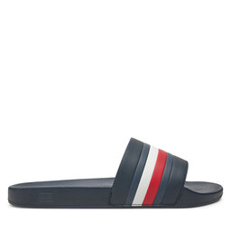 Tommy Hilfiger Šľapky Tommy Hilfiger Pool Slide FM0FM05233 Tmavomodrá