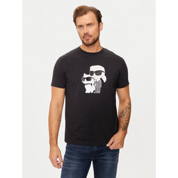 KARL LAGERFELD KARL LAGERFELD T-shirt 755061 544241 Crna Regular Fit