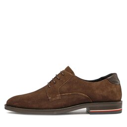 

Туфлі Tommy Hilfiger Signature Hilfiger Suede Shoe FM0FM04215 Cocoa GT6, Коричневий