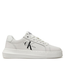 Calvin Klein Jeans Tenisice Calvin Klein Jeans Chunky Cupsole Laceup Mon Lth Wn YW0YW00823 Bijela