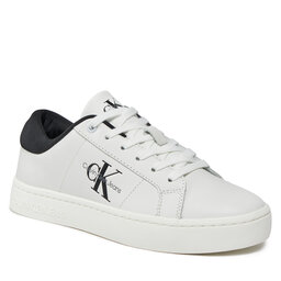 Calvin Klein Jeans Sneakers Calvin Klein Jeans Classic Cupsole Lowlaceup Lth Wn YW0YW01444 Bright White/Black 0GM