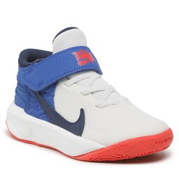 Nike Обувки Nike eam Hustle D 10 FlyEase (Ps) DD7302 103 Summit White/Midnight Navy
