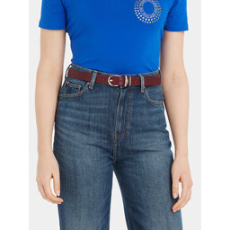 

Жіночий ремінь Tommy Hilfiger Th Timeless 2.5 Corp AW0AW15376 Rouge XJS, Червоний