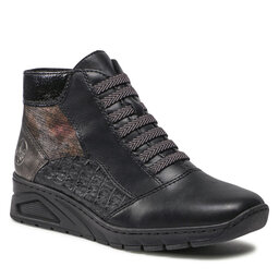 Rieker Stiefeletten Rieker N3374-00 Schwarz Kombi