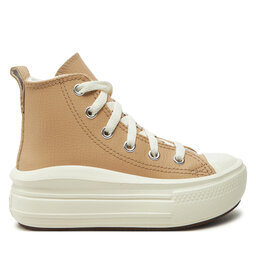 Converse Кецове Converse Chuck Taylor All Star Move Platform Leather A09262C Бежов