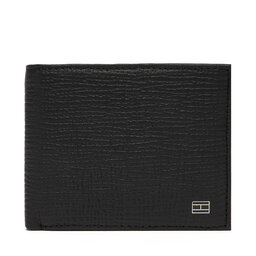 Tommy Hilfiger Portofel Mare pentru Bărbați Tommy Hilfiger Th Flag Cc & Coin AM0AM13709 Negru