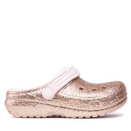 

Шльопанці Crocs Classic Lined Glitter Clog K 207462 Gold/Barely Pink, Золотий