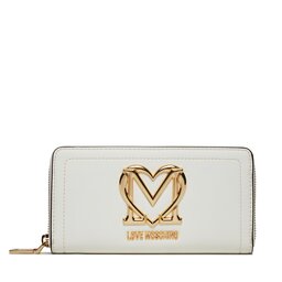 LOVE MOSCHINO Μεγάλο Πορτοφόλι Γυναικείο LOVE MOSCHINO JC5721PP0HKG0120 Offwhite