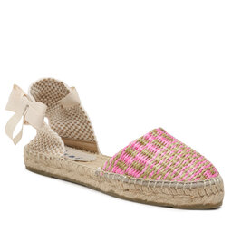 Manebi Εσπαντρίγιες Manebi Flat Valenciana Espadrilles G 6.9 P0 Pink Green Mix
