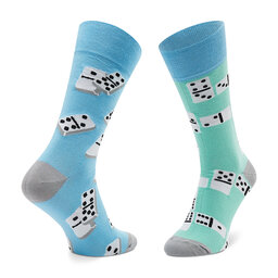 

Високі шкарпетки unisex Todo Socks Domino Multicolor, Голубий
