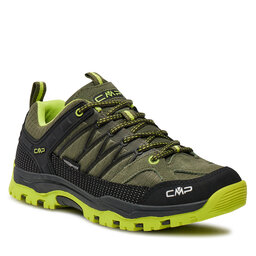 CMP Трекінгові черевики CMP Kids Rigel Low Trekking Kids Wp 3Q54554J Kaki-Acido 02FP