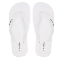 Calvin Klein Zehentrenner Calvin Klein Logo Strap HM0HM02105 Weiß