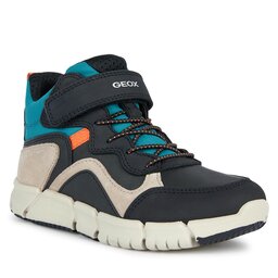 Geox Čižmy Geox J Flexyper Boy B Abx J269XA 032ME C9269 S Black/Petrol