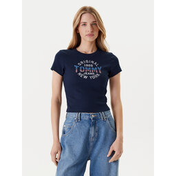 Tommy Jeans Tommy Jeans Póló DW0DW21421 Sötétkék Slim Fit