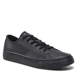 Tommy Jeans Textilskor Tommy Jeans Leather Vulc EM0EM01047 Black BDS