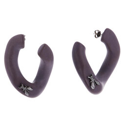 Patrizia Pepe Naušnice Patrizia Pepe 8JA359/M011-M425 Dark Blazon Purple