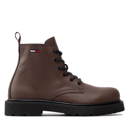 

Черевики туристичні Tommy Jeans Short Lace Up Leather Boot EM0EM01040 Truffle Brown GT7, Коричневий