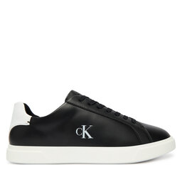 Calvin Klein Sneakers Calvin Klein Low Pro Cup Laceup Lth Moire HW0HW02845 Negru