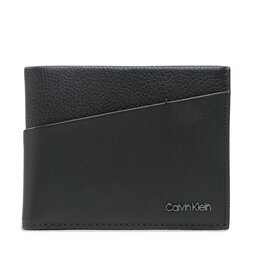 Calvin Klein Große Herren Geldbörse Calvin Klein Ck Diagonal Bifold 5Cc W/Coin K50K510594 BAX