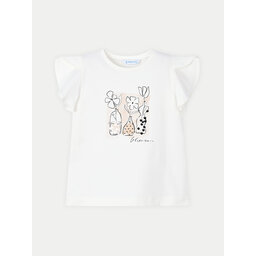 Mayoral Mayoral T-shirt 3004 Écru Regular Fit