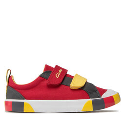 

Кеди Clarks Foxing Lo K 261665707 S Red Combi, Червоний