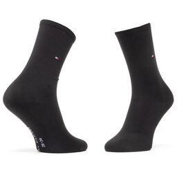

Набір з 2 пар високих шкарпеток unisex Tommy Hilfiger 100001494 Black 001, Чорний