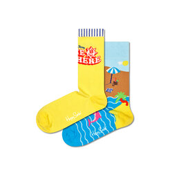 Happy Socks 2er-Set hohe Unisex-Socken Happy Socks XWYW02-2200 Bunt