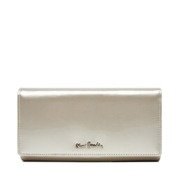 Pierre Cardin Голям дамски портфейл Pierre Cardin 07 Shiny 121 Екрю