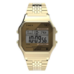 Timex Часовник Timex T80 TW2R79200 Gold/Gold