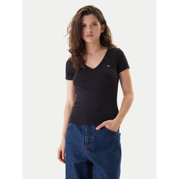 Tommy Jeans Tommy Jeans T-Shirt Essential DW0DW17385 Schwarz Slim Fit