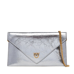 PINKO Ročna torba PINKO Flat Purse Mini AI 25-26 PCPL 105347 A2OT Srebrna