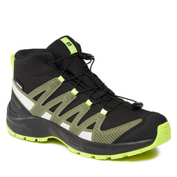 Salomon Chaussures de trekking Salomon Xa Pro V8 Mid Climasalomon™ Waterproof L47289400 Black/Deep Lichen Green/Safety Yellow