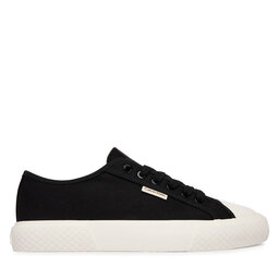 Calvin Klein Sneakers aus Stoff Calvin Klein Vulc Low Lace Up Canvas HW0HW02975 Schwarz