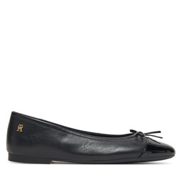 Tommy Hilfiger Balerīnas Tommy Hilfiger Patent Toe-Cap FW0FW08830 Melns