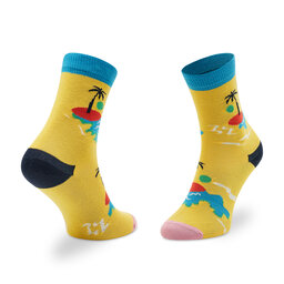 

Високі дитячі шкарпетки Happy Socks KIIT01-2200 Жовтий