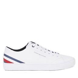 

Снікерcи Tommy Hilfiger Th Hi Vulc Core Low Lth Stripes FM0FM04778 White YBS, Білий