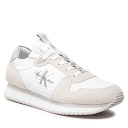 Calvin Klein Jeans Tenisice Calvin Klein Jeans Runner Sock Lace Up YM0YM00553 Bright White YAF