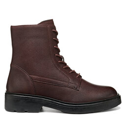 Geox Schnürschuhe Geox D Swelen D665GH 81 C7357 Dunkelrot