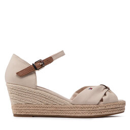

Еспадрильї Tommy Hilfiger Basic Open Toe Mid Wedge FW0FW04785 Classic Beige ACI, Бежевий