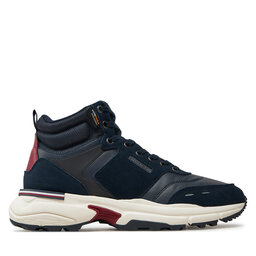 Tommy Hilfiger Sportcipők Tommy Hilfiger M Runner Cordura Hi Lth Mix FM0FM05222 Sötétkék
