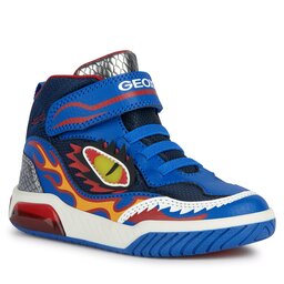 Geox Sneakers Geox J Inek Boy J369CD 0FEFU C0833 S Royal/Red