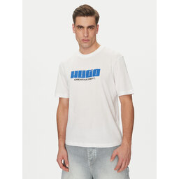 HUGO HUGO T-Shirt Newromi 50542934 Weiß Regular Fit