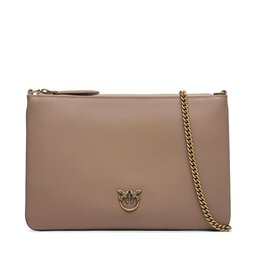 Pinko Handtasche Pinko Flat Classic AI 23-24 PCPL 100455 A0F1 Beige D01Q