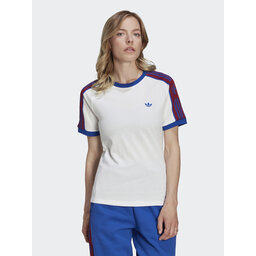 adidas adidas Футболка Tape HL9172 Білий Regular Fit