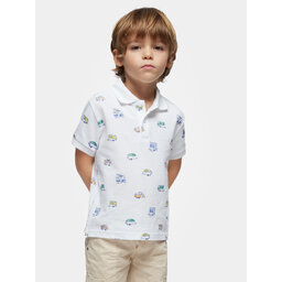 Mayoral Mayoral Polo marškinėliai 3107 Balta Regular Fit