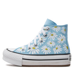 

Кеди Converse Chuck Taylor All Star Lift Platform Floral A06338C True Sky/Dandy Lion/White, Голубий