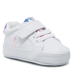 Polo Ralph Lauren Sneakersy Polo Ralph Lauren Theron Iv Ps RL100654 White/Pink