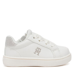Tommy Hilfiger Сникърси Tommy Hilfiger Low Cut Velcro Sneaker T1A9-33728-1439 M Бял